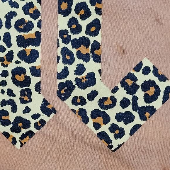 ACDC Leopard Crop-Top Shirt Womens Large 21x18 Tie-Dye - Picture 11 of 11